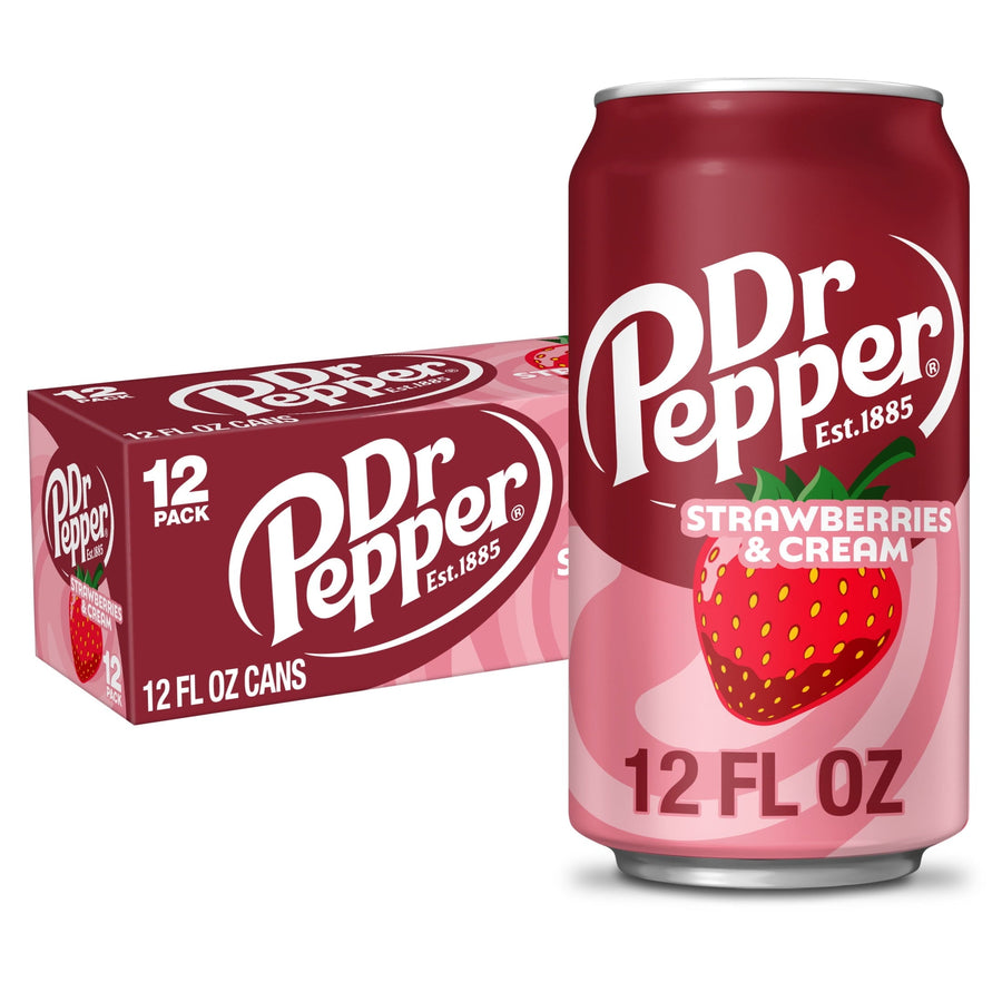 Dr Pepper Strawberries & Cream Soda - Classic Sip